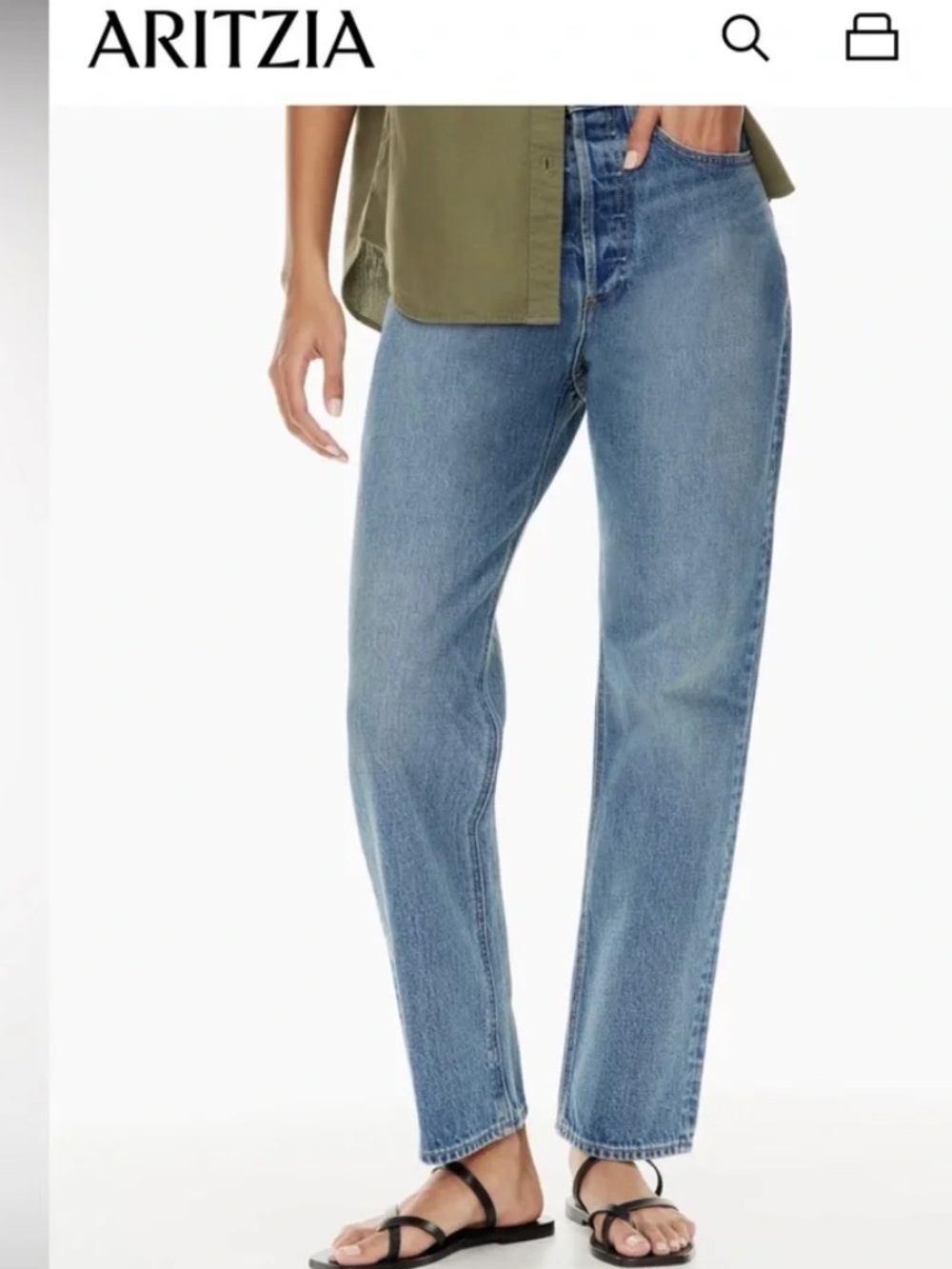 DENIM FROUM THE JONI HIGH RISE LOOSE SIZE 30 with 29L
